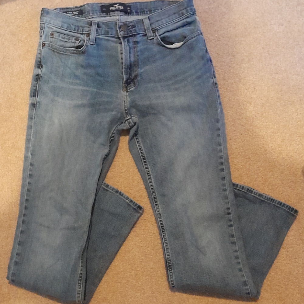 Hollister Men's Medium Light Blue Classic Straight Jeans W30 L32